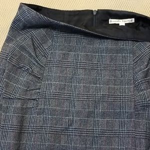 Nanette Lepore sz 6 plaid woll mix fall/wntr skirt